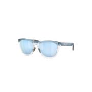 Oakley Blå Fyrkantiga Solglasögon UV-Skyddande Linser Blue, Unisex