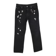 Alexander McQueen Pre-owned Pre-owned Bomull jeans Black, Dam