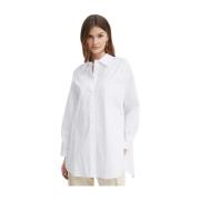 Twinset Poplin Oversized Skjorta White, Dam