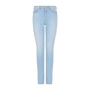 Emporio Armani Skinny Jeans, Klassisk Passform Blue, Dam