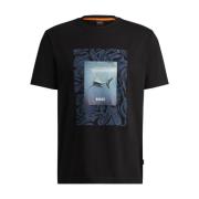 Hugo Boss Tee-Tucan Bomull T-shirt Black, Herr