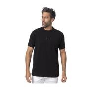Karl Lagerfeld Svart Logot-shirt Kortärmad Stretch Black, Herr