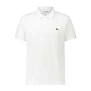 Lacoste Terry Polo Shirt Stiligt Komfort White, Herr