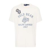 Ralph Lauren Beige T-shirts och Polos med Bear Print Beige, Herr