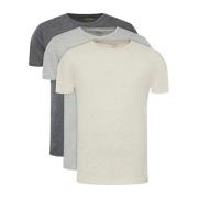 Ralph Lauren 3-Pack Bomull T-Shirts - Grå Multicolor, Herr