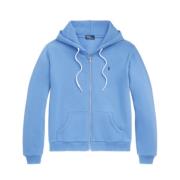 Ralph Lauren Blå hoodie med känguruficka Blue, Dam