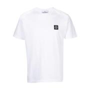 Stone Island Casual T-Shirt A0001 White, Herr