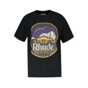 Rhude T-Shirts Black, Herr