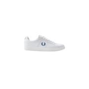 Fred Perry Handduk Sneakers med Laurbär Detalj White, Herr