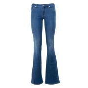 Roy Roger's Italienska Flare Fit Denim Jeans Blue, Dam