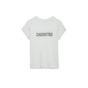 Zadig & Voltaire Ecru Rundhals T-shirt och Polo Beige, Dam