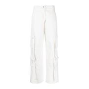 Andrea Adamo Wide Trousers White, Dam