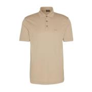 Boss Beige Logo Polo Press Skjorta Beige, Herr