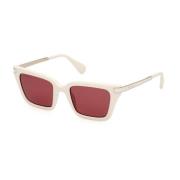 Max & Co Stiliga solglasögon för kvinnor White, Unisex
