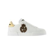 Dolce & Gabbana Laeder sneakers White, Herr