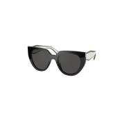 Prada Svarta solglasögon med stil 09Q5S0 Black, Unisex