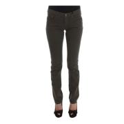 Costume National Grön Slim Fit Jeans Gray, Dam