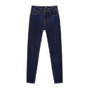 Desigual Blå Plain Dragkedja Jeans Blue, Dam