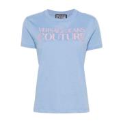 Versace Jeans Couture Klarblå Logot-shirt Blue, Dam