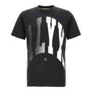 1017 Alyx 9SM Svart Logot-shirt Black, Herr