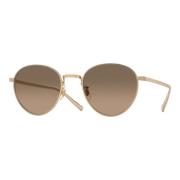Oliver Peoples Gold Shaded Sunglasses Rhydian OV 1336St Yellow, Unisex