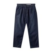 Gabba Blå Plisserade Jeans Kyoto K4461 Blue, Herr