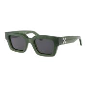 Off White Stiliga solglasögon för Virgils kollektion Green, Unisex