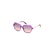 Guess Stiliga solglasögon för kvinnor Purple, Unisex