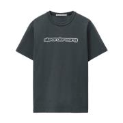 Alexander Wang Mörkgrå kortärmad T-shirt Gray, Dam