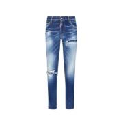 Dsquared2 Jennifer Medium Waist Jeans Blue, Dam