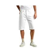 Pepe Jeans Vit Denim Bermuda Shorts White, Herr