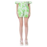 Michael Kors Bermuda Shorts för Stiligt Sommarutseende Green, Dam