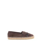 Dolce & Gabbana Överfärgade bomulls espadriller Brown, Herr