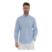 Harmont & Blaine Casual Button-Down Skjorta med Kakeltryck Blue, Herr