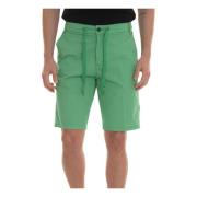 Harmont & Blaine Bomull Bermuda Jogging Style Shorts Green, Herr