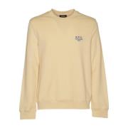 A.p.c. Stiliga Sweat Rider Sweaters Beige, Herr