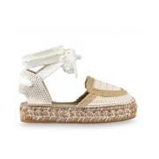 Espadrilles Platta Sommarskor Beige, Dam