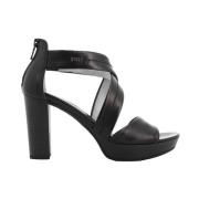 Nerogiardini Högklackade sandaler för kvinnor Black, Dam