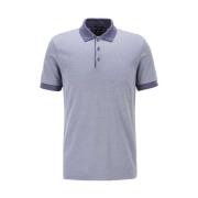 Hugo Boss Mikromönstrad Jacquard Polo - Ljusblå Blue, Herr