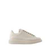 Alexander McQueen Beige Läder Oversized Sneakers Beige, Herr