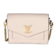 Louis Vuitton Vintage Pre-owned Laeder crossbodyvskor Beige, Dam