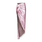 Rick Owens Paljett Edfu Kjol Rosa Lila Pink, Dam