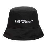 Off White Svart Bookish Bucket Hat Black, Dam