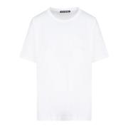 Acne Studios Vit Bomull T-shirt Regular Fit White, Herr