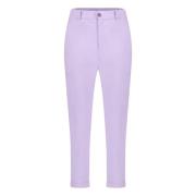 Jane Lushka Chino Style Cropped Pants | Lila Purple, Dam