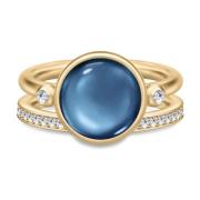 Julie Sandlau Infinity Clear Cubic Zirconia Ring Set Blue, Dam