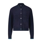 PS By Paul Smith Stickad Bomber Cardigan Blue, Dam