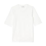 Lacoste Vita T-shirts och Polos White, Dam