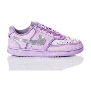 Nike Handgjorda Lila Sneakers Purple, Dam