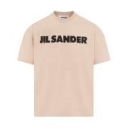 Jil Sander Mörk Sand Bomull T-shirt Brown, Herr